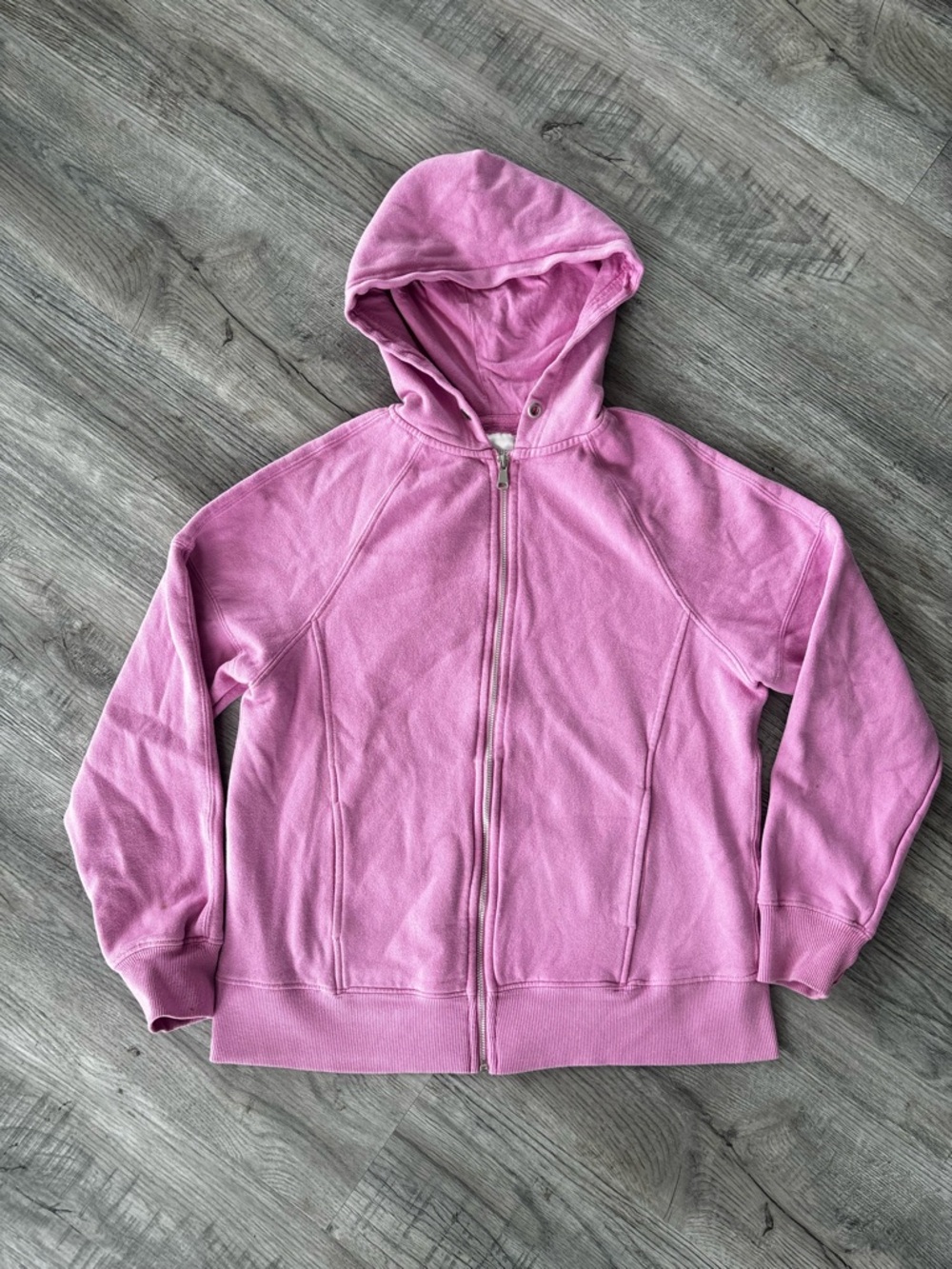 Womens Light Pink Zip Up Hoodie